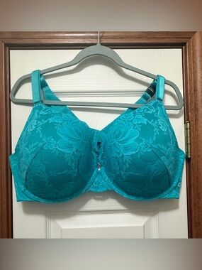 Torrid XO Plunge Push Up exploded floral lace 360 Back smooth Baltic Bra 46DD